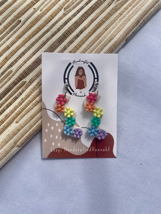Mini Pastel Flowers Dangle