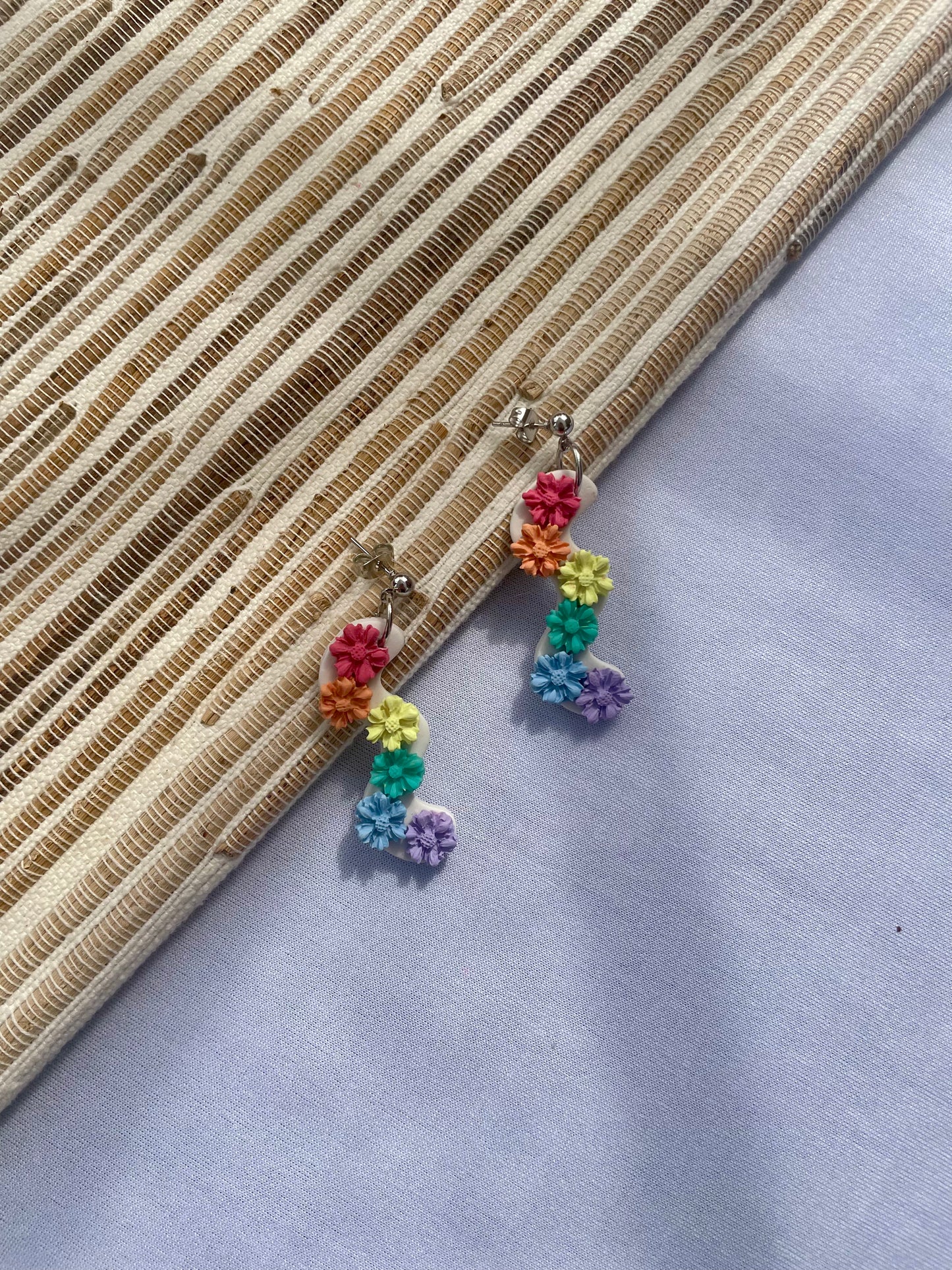 Mini Pastel Flowers Dangle