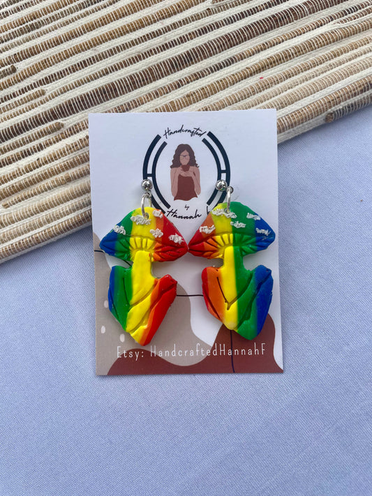 Mushroom Lady Rainbow Dangle