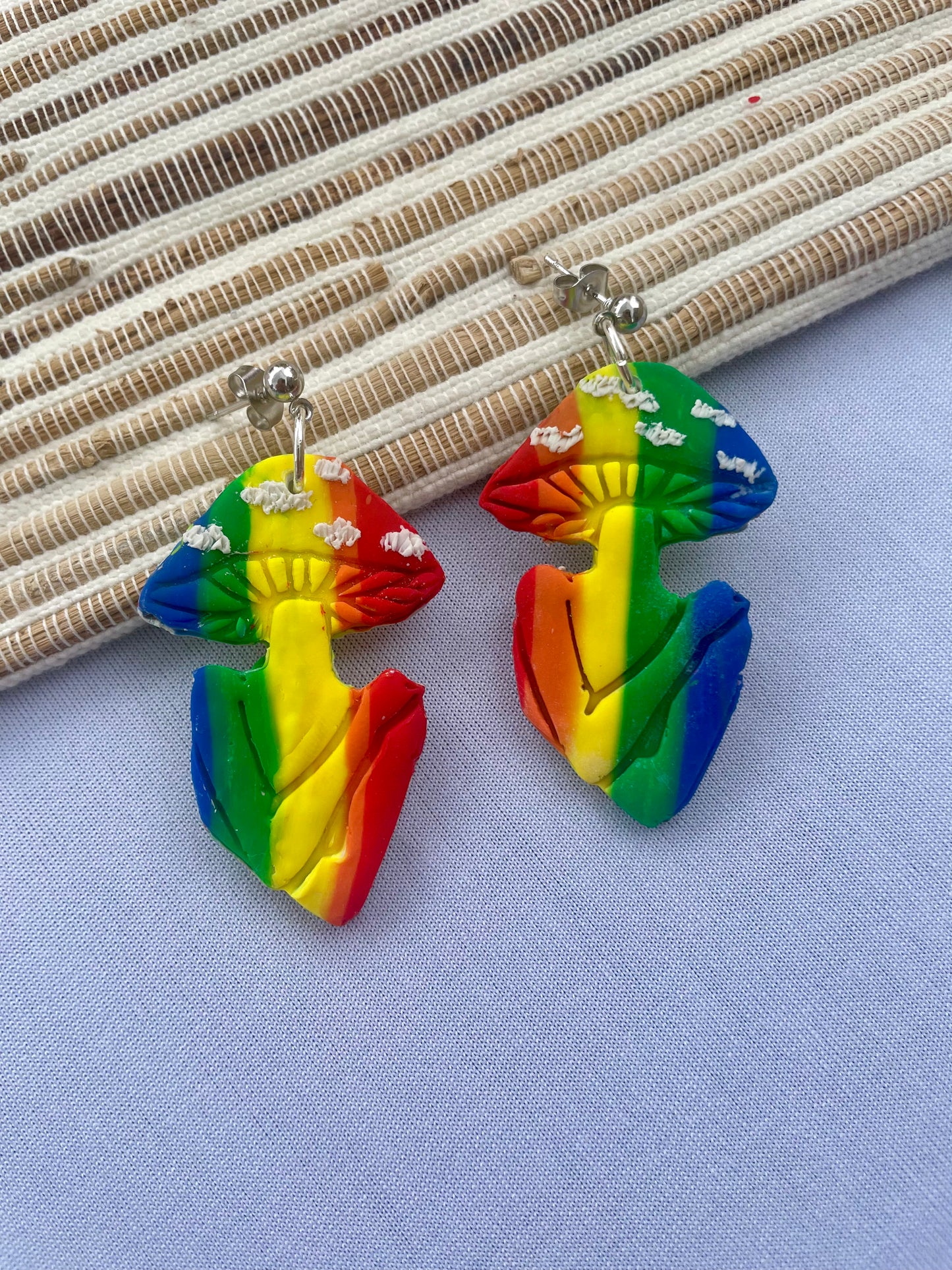 Mushroom Lady Rainbow Dangle