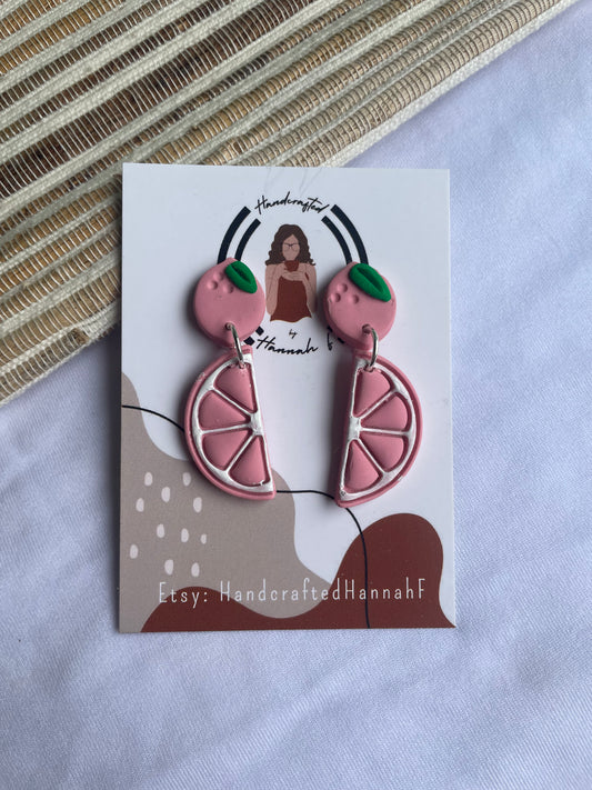 Grapefruit Slice Dangle