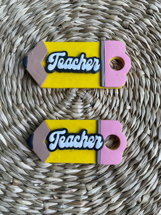 Pencil with TEACHER Stanley Topper