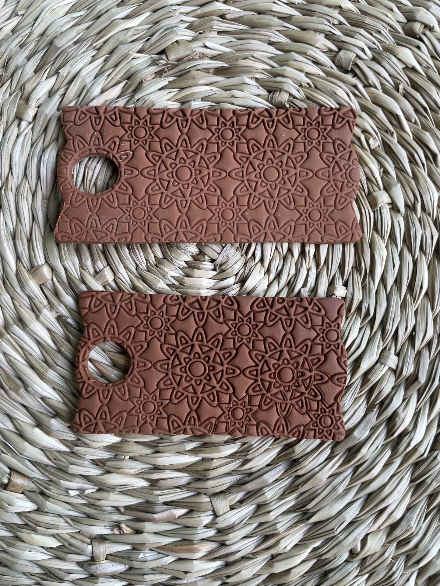 Textured Brown Neutral Stanley Topper
