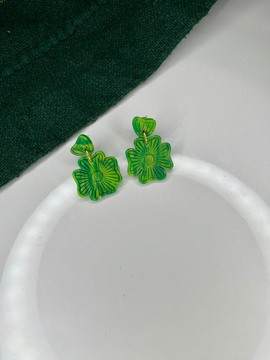 Clover Imprint Dangle