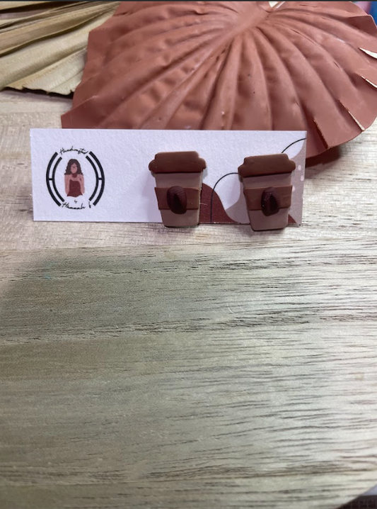 Coffee Cup Studs